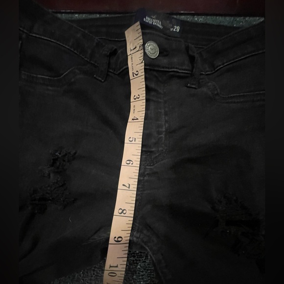 Hollister Black Super Skinny Advanced Stretch Distressed Skinny Jeans Size 9/29 - Picture 9 of 13